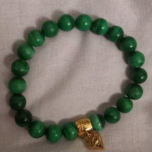 Russell Simmons Green Malachite Bracelet